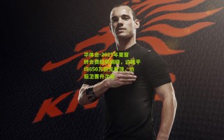 华体会-2025年夏窗转会费趋势揭晓，边锋平均650万欧元登顶，边后卫晋升次席